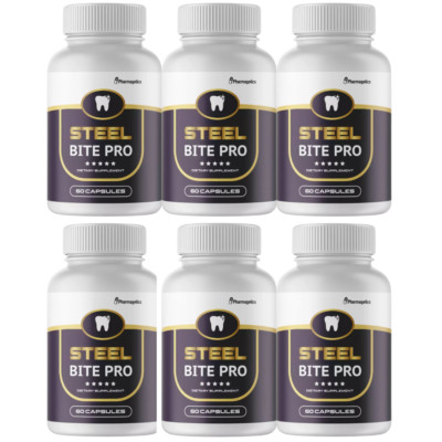 Steel Bite Pro - Dietary Supplement- 6 Bottles