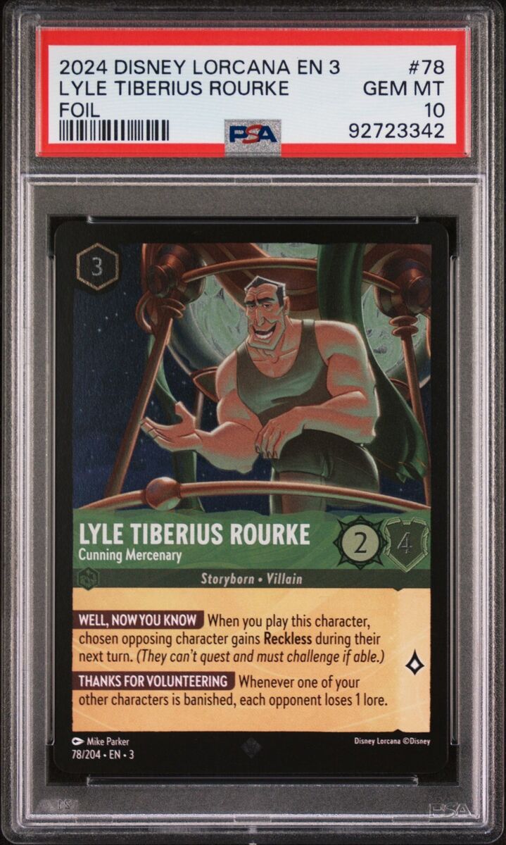 Disney Lorcana Lyle Tiberius Rourke 78/204 *FOIL Super Rare Disney Lorcana Lyle Tiberius Rourke 78/204 *FOIL Super Rare