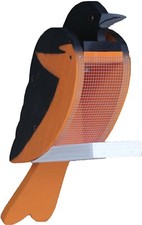 Oriole Shaped Wooden Bird Feeder - Amish Made in USA