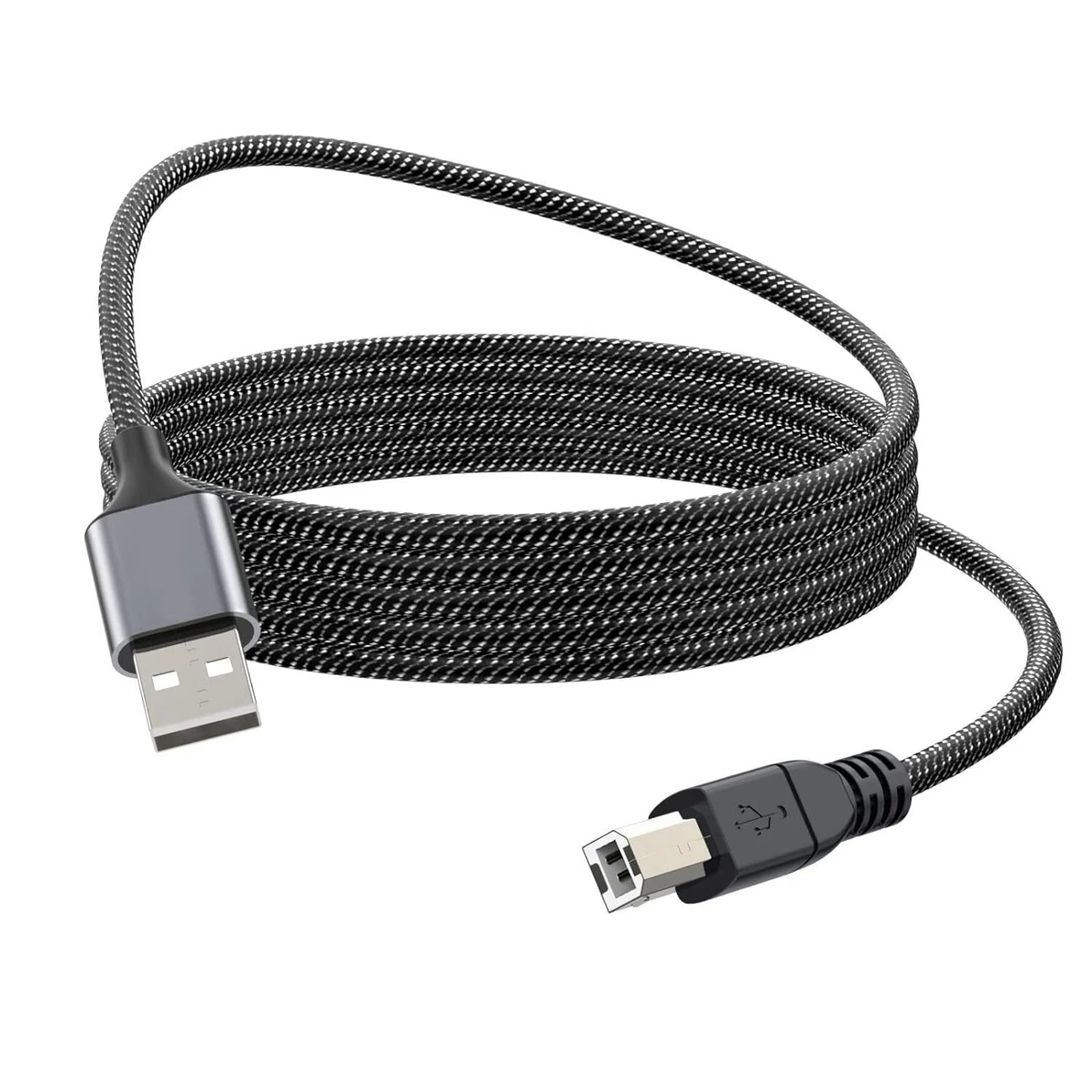 ICT Cavo USB 2.0 A/B Per Stampante – Lunghezza 1,5 Metri, Colori Blu O Nero, Compatibile Con Ingresso Tipo B