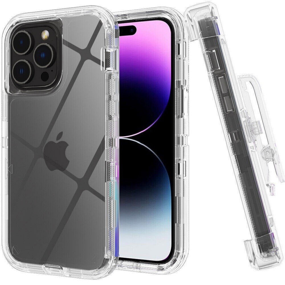 Funda transparente a prueba de golpes de lujo para iPhone, 15, 14, 13, 12,  11 Pro Max, X, Xs, XR Max, 7, 8 Plus