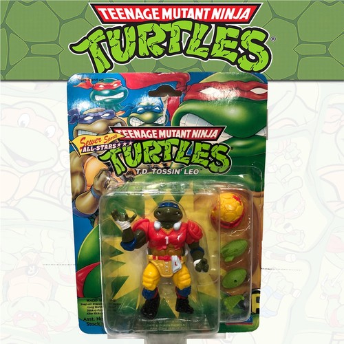 TMNT Sewer Sports All Stars Touchdown Leo MOC 1990...
