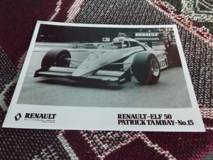 8 X 6 F1 Press Photo Renault Re50 1984 Patrick Tambay Ebay