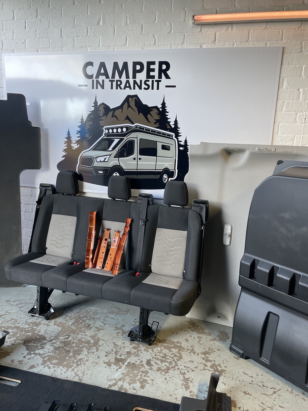 ford transit custom Crew Cab Conversion Kit Bench Rear Seats Limited