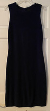 J.CREW DRESS Size Medium Navy Blue Sheath Sleeveless Knit Women’s