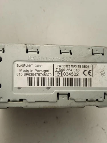 7646354316 Sistema Audio/Radio Cd para FIAT LINEA (110) Emotion 2008 588628 - Imagen 4 de 6