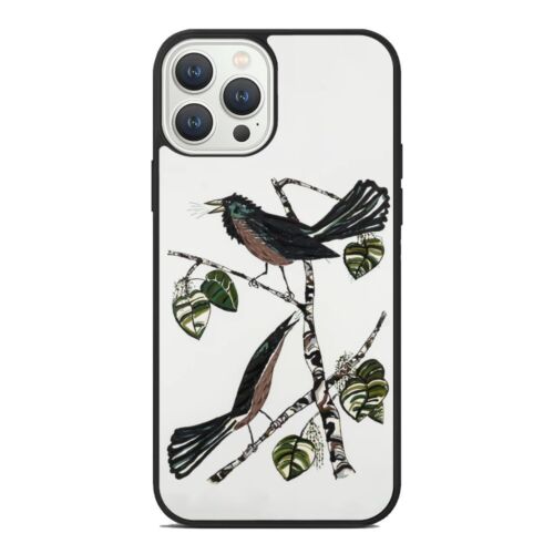 For iPhone SE XS XR Max 5 6 7 8 Plus Quiscalus boat tailed grackle Case Friendly - Picture 21 of 25