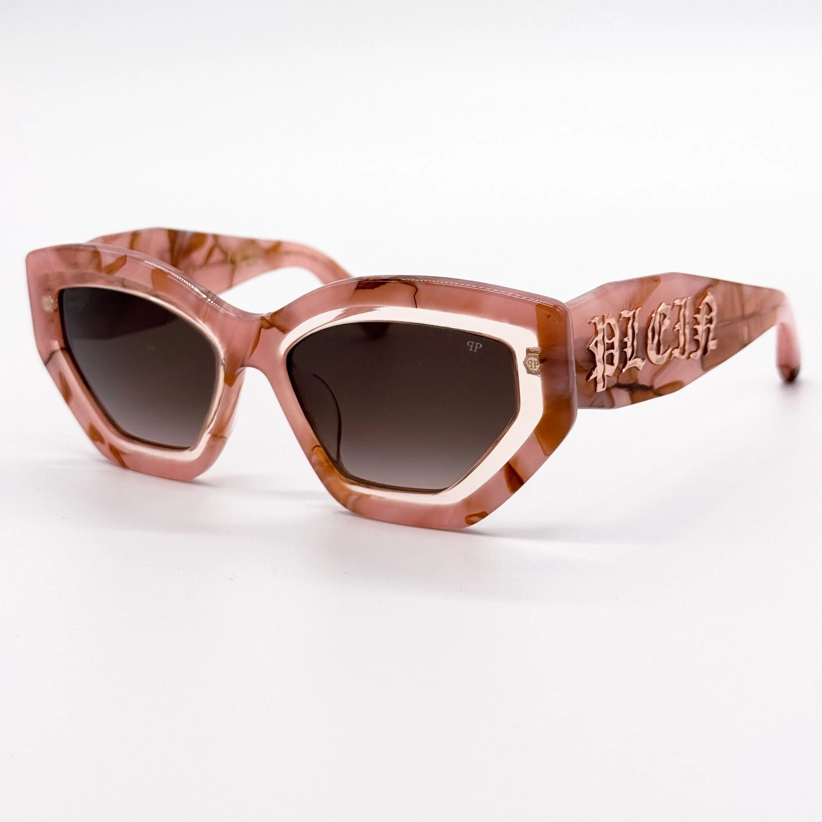 LUNETTES DE SOLEIL FEMME NEUVES PHILIPP PLEIN SUPREME STAR SPP099M 06Z8 ROSES PHILIPP PLEIN