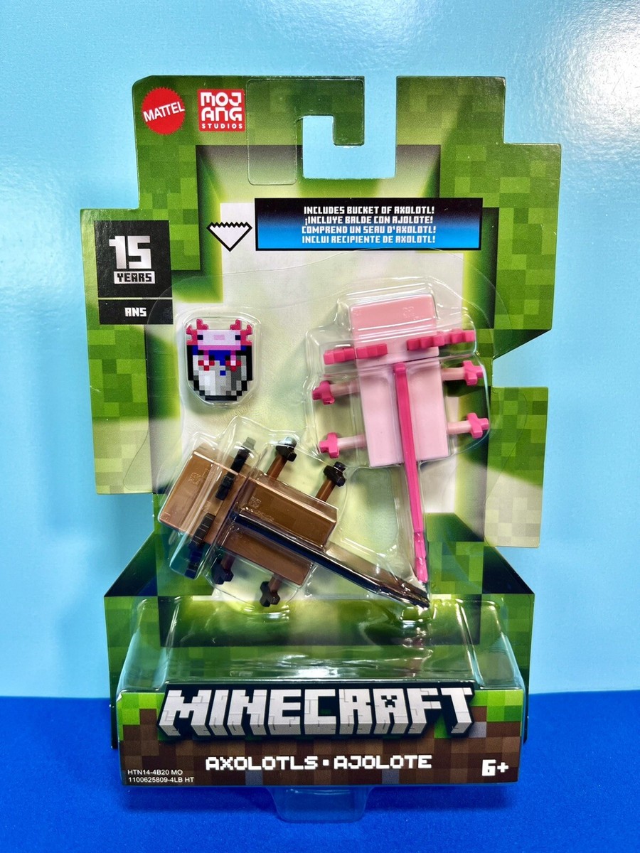 2024 Minecraft 15th Anniversary Build-a-Portal Figures: AXOLOTLS