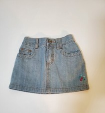 OshKosh Denim Skirt Elastic Waist Pull on 100 Cotton Size 4t