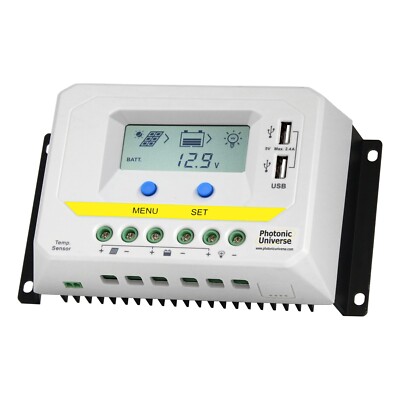 30A Solarpanel Laderegler / Regler mit LCD Display und Dual USB Port
