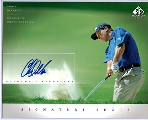 2004 SP Signature Golf Chris Dimarco 8x10 Signed photo Signature Shots Auto