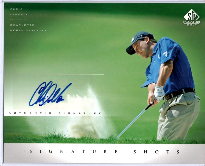 2004 SP Signature Golf Chris Dimarco 8x10 Signed photo Signature Shots Auto