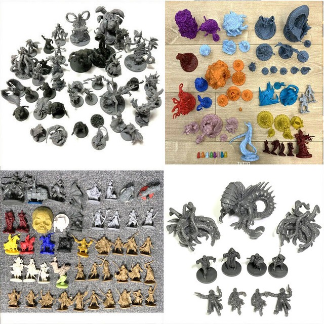 10pcs/set 28mm Golden Dungeons & Dragons D&D Miniatures War game figure | eBay