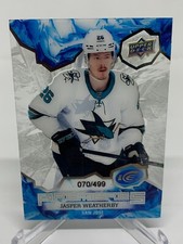 21-22 Jasper Weatherby /499 San Jose Sharks Ice Base Ice Premieres #219