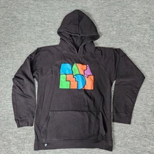 Bataleon Snowboard Hoodie Black Pullover Mens Large Back Pockets Gorpcore