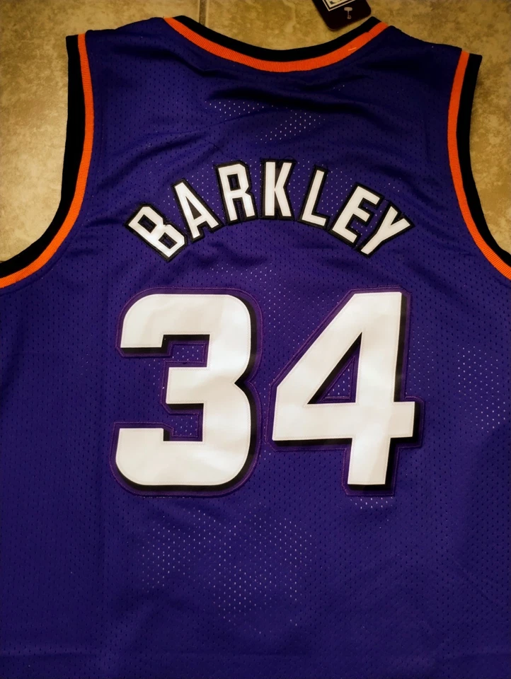 Футболка Phoenix Suns Charles Barkley No34 ретро фиолетовая футболка продавец из США - Изображение 4 из 4