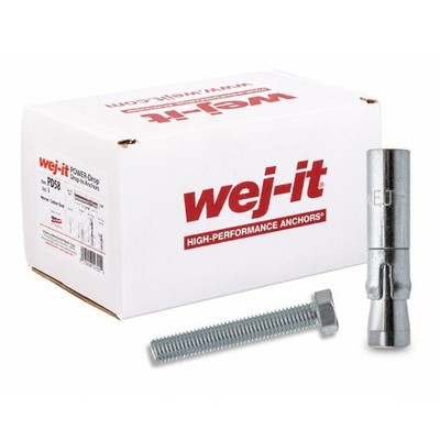 Wej-It PD58 Drop-In Anchor 5/8-11 Thread 7/8'' Diameter Carbon Steel Pack of 5