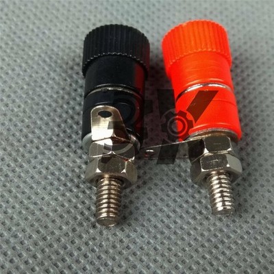 NEW 2PCS Insulated Banana Plug Small speaker Audio Cable Binding Posts *lh