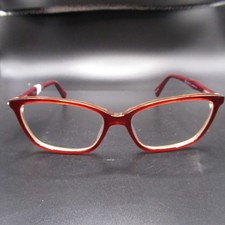 Pierre Cardin Eyeglass Frames PC8394-HM Red Amber Burgundy Full Rim 55-15-135
