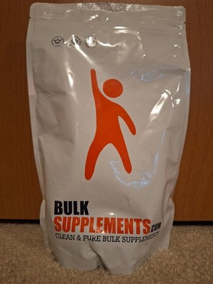 Bulk Supplements L-Arginine Base Powder 500g - 1000 mg Per Serving. Exp 7/2028