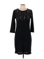 AB Studio Women Black Cocktail Dress L