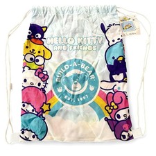 NWT Build a Bear Workshop Hello Kitty  Friends Carrier Drawstring Bag Backpack