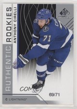 2018-19 Upper Deck SP Game Used Authentic Rookies 69/71 Anthony Cirelli #181 bs5