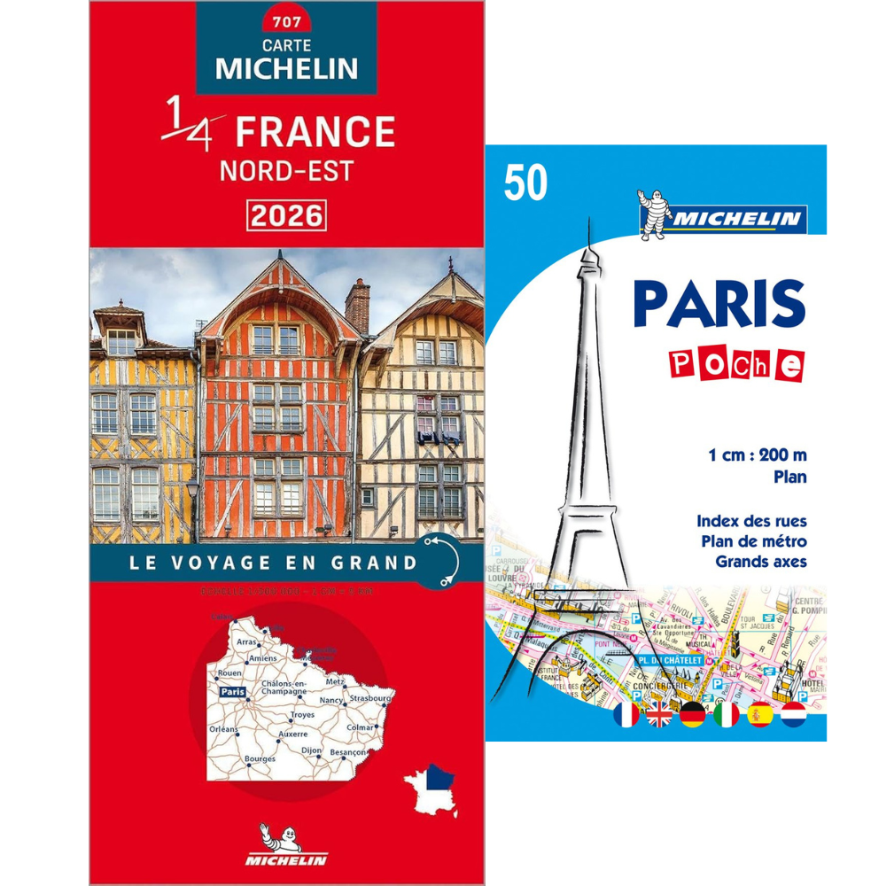 Northeastern France 2026 - Michelin National Map 707 by Michelin