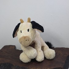 GUND Milkshake Cow Plush Stuffed Animal Black White Cream 2524 Retired