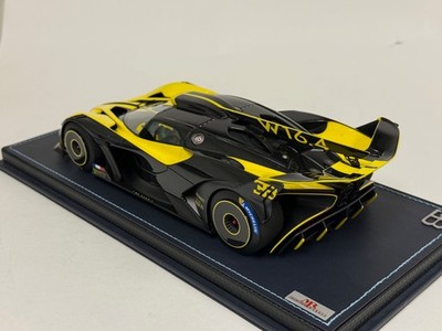 1/18 MR Collection Bugatti Bolide in Yellow BUG014D Leathe Base IN
