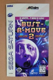 Bust-A-Move 2: Arcade Edition (Sega Saturn, 1996) Complete With Acclaim Insert