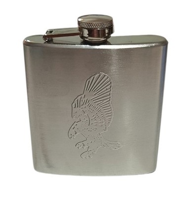 Taschenflasche Stahl Adler in Befestigung 