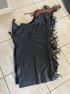 Parelli Collection black butter soft leather chaps RARE FREE SHIPPING
