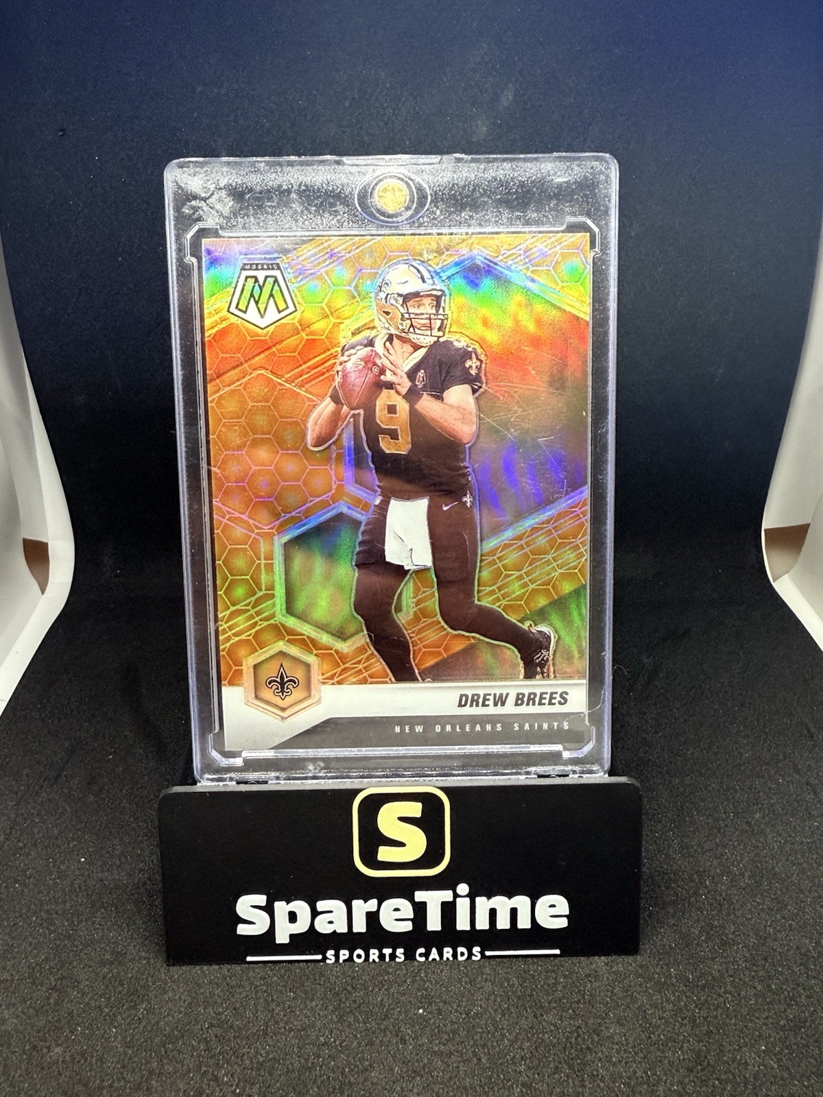 2021 Panini Mosaic Honeycomb Prizm #143 Drew Brees Saints