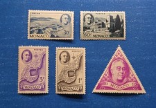 Monaco Stamps, Scott 198-202 MNH