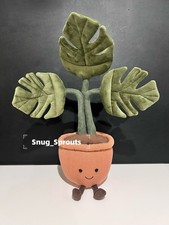 AUTHENTIC NWT Jellycat Amuseables Monstera Plant in pot- FAST SHIPPING