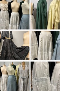 9 Pc Antique Victorian Edwardian Dress Skirt Cape Petticoat Cotton Silk Lot ASIS