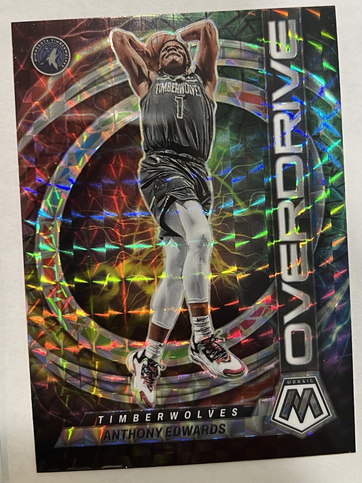 2022-23 Panini Mosaic - Overdrive Anthony Edwards #18