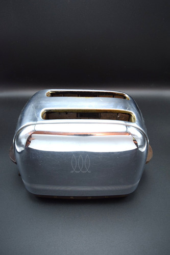 VTG MCM Toastmaster Pop-Up Toaster Chrome 2 Slice Model 1B12 Tested Works