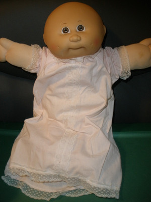 Cabbage Patch Kids Doll CPK Infant Brown Eyes Bald 2 Dimples Open Mouth (CPK1)
