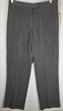 Sag Harbor NWT Slimming Solution Stretch Pants Sz 10 Heather Gray Dead Stock Y2K