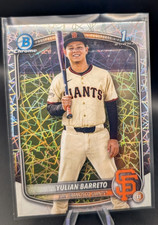 2025 Bowman Chrome Mega Box Yulian Barreto 1st Laser Refractor #BCP-229 (RC)