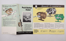 Shakespeare Push Button WonderCast Reels Rods Brochure Kalamazoo MI