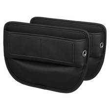  2 Stück Leder-Autositz-Lückenfüller-Organizer, Auto-Mittelkonsolen-Organizer,