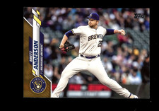 2020 Topps Update #U-275 Brett Anderson Milwaukee Brewers Gold /2020