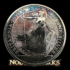 2023 1 oz Silver Britannia .999 Royal Mint Coin – Toned Bullion Great Britain