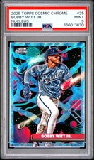 2025 TOPPS COSMIC CHROME NUCLEUS #25 BOBBY WITT JR. PSA 9