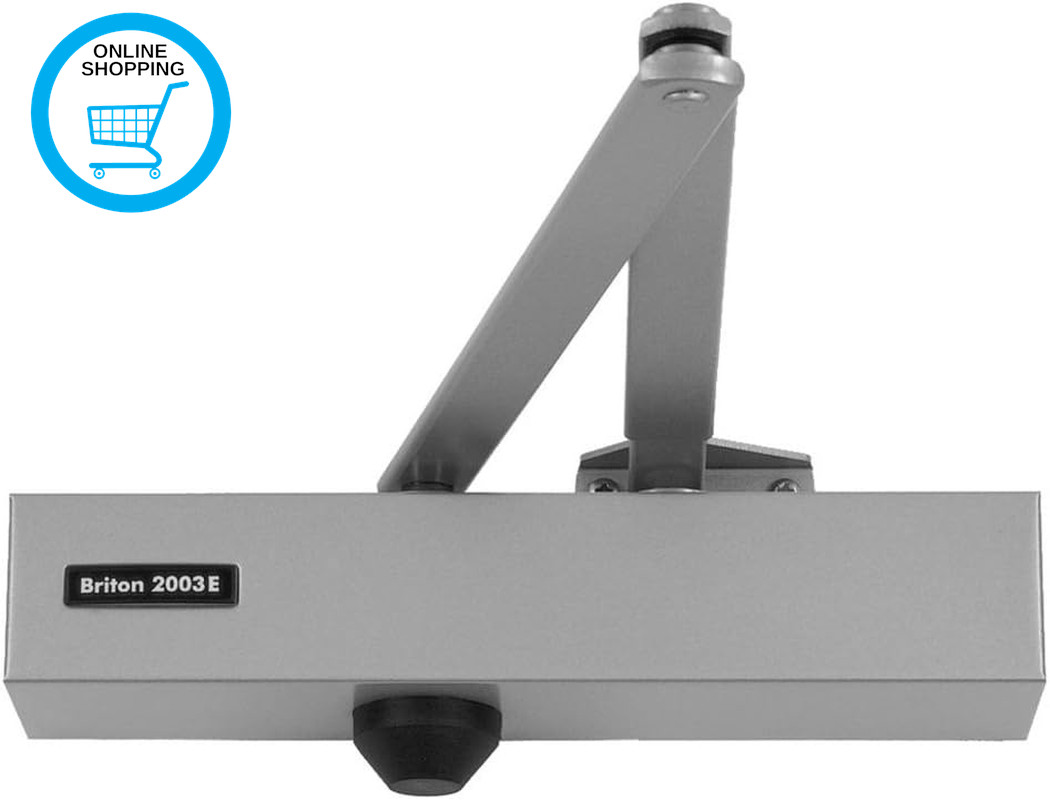 BRITON 2003 Size 3 Overhead Door Closer - Silver (SES)
