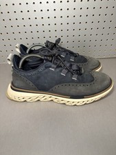 Cole Haan 5.ZEROGRAND Wingtip Oxford Shoes Mens Sz 10.5 Blue Navy Ivory Sneakers